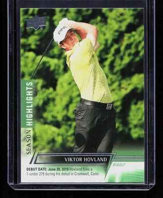 Viktor Hovland 2024 Upper Deck Golf #65 Season Highlights Debuts - Image 1 of 2