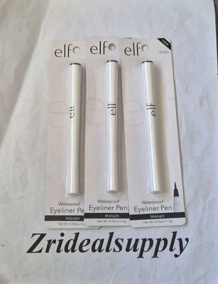 Elf Eyeliner Pen Waterproof Midnight SEALED PACK 0F 3 - Image 1 of 2