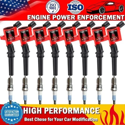 8 Pack Ignition Coil & Platinum Spark Plug Kit For Ford F150 4.6L 5.4L V8 Triton - Image 1 of 4