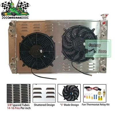 Radiator Shroud Fan Fit Truck 1988-1999 Chevy GMC C/K 1500 2500 3500 5.7L V8 - Image 1 of 4