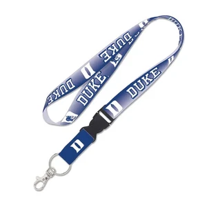 DUKE BLUE DEVILS LANYARD KEYCHAIN W/ DETACHABLE BUCKLE 1" WIDE 22" LONG - Picture 1 of 1