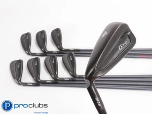 Nice Left Handed Ping G710 4-PW,UW IRON SET Black Dot - Senior Flex Graph 461689 - Picture 1 of 6