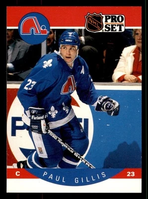  1990 Paul Gillis 246 Nordiques 23 Pro Set Hockey Sports Trading Card  - Image 1 of 2