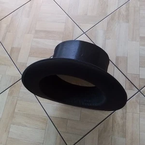 Chapeau Claque Zylinder,Wittenberge, Prignitz,F.Jüttner, ca.1930, BESTZUSTAND - Bild 1 von 3