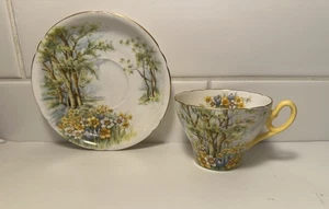 Vintage SHELLEY Fine Bone China Teetasse & Untertasse „NAFFODIL“ - Bild 1 von 4