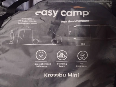 Easy Camp Heckzelt Krossbu Mini, Zelt, grau - Bild 1 von 3