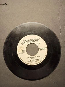 Rare promo white label FOUR ESQUIRES LOOK HOMEWARD ANGEL 45RPM RECORD LONDON 45 - Imagen 1 de 2