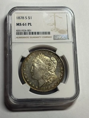 1878-S Morgan Silver Dollar NGC MS61PL Nice Mirrors Great Strike - Image 1 of 4