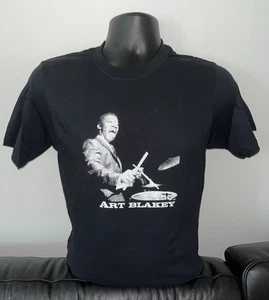 ART BLAKEY TROMMELN T-SHIRT Nacht in Tunesien Schlagzeug Jazz Bop Hard Drum LP - Bild 1 von 2