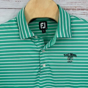 Camisa polo de golf FootJoy para hombre XL a rayas Fort Myers 1917 Performance - Imagen 1 de 8