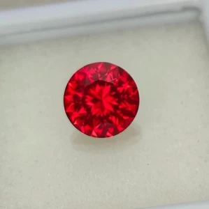 4.55 Ct GIE Certified Natural Flawless Red Ruby Round shape Loose Gemstone - Picture 1 of 6