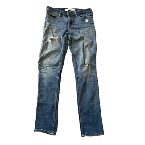 Abercrombie & Fitch Jeans Denim Blue Women's Size 6S W28 L29 Womens Pocket Zip - Picture 1 of 8