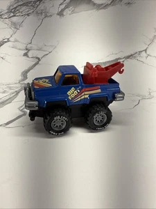 Arco Big Foot Monster Truck 4x4 Blue Diecast 1980's Friction Drive Toy Tow Truck - Picture 1 of 11