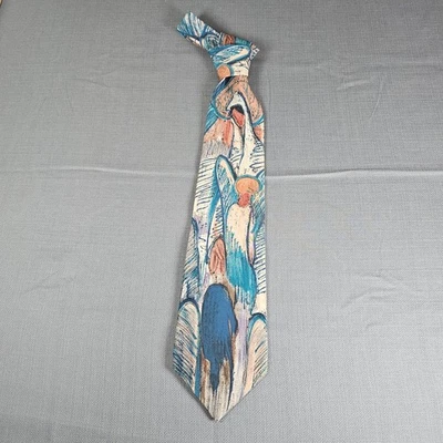 Gravata masculina vintage The Beatles Let It Be Manhattan música de seda - Imagem 1 de 4