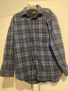 Pendleton Men’s Trail Plaid Wool Polo Long Sleeve Size XL - Picture 1 of 5