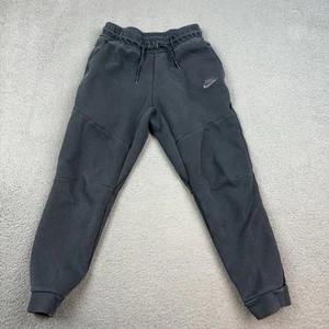 Nike Tech Fleece Sweatpants Youth Large Black Jogger Sportswear Drawstring - Picture 1 of 9