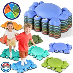 TOPNEW Crab Stepping Stones for Kids, 8PCS Non-Slip Toddler Stepping Stones f - Picture 1 of 5