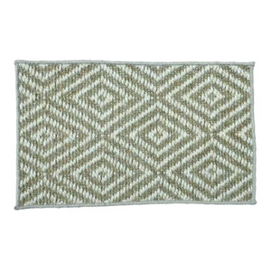 Solemate Latex Sisal 2 Tone Nat Diamond 45x75cm Outdoor Entrance Doormat - Picture 1 of 3