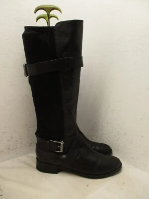 Botas hasta la rodilla de cuero negras Cole Haan para mujer talla 9,5 estilo B D36038 Foto 1 de 4