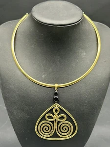 Collana di design Laurel Burch tono oro - Foto 1 di 7