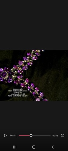VETEMENTS collana donna viola
