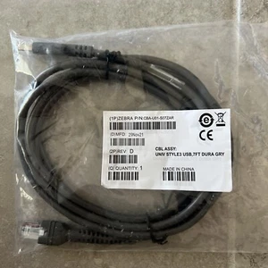 Zebra CBA-U01-s07ZAR USB Data Transfer Cable USB for Barcode Scanner 7ft - Picture 1 of 1