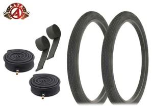ALTA TIRES 24 x 2.125 BLACK HF-120A W/ HEAVYDUTY TUBES & RIM STRIPS - Picture 1 of 1
