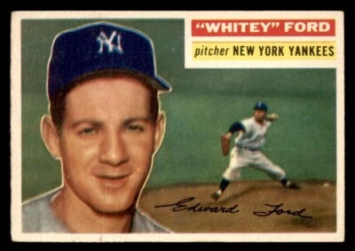 Béisbol Topps 1956 #240 Whitey Ford EX *m3 Foto 1 de 2