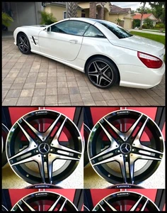 MERCEDES E63 RIMS WHEELS 18/8.5 NEW FITS E350 C300 CLA250 GLA250 4MATIC E C AMG - Picture 1 of 10