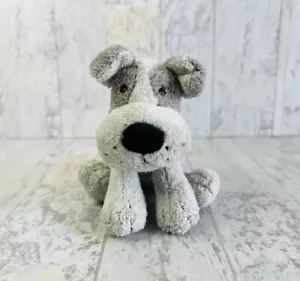 Russ Berrie Luv Pets SERGIO Gray Puppy Dog Bean Bag Plush Animal 5” RARE - Picture 1 of 8