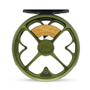 ROSS COLORADO 2/3 REEL MATTE OLIVE - FREE $80 FLY LINE! - NEW, CLICK DRAG SYSTEM - Picture 1 of 7