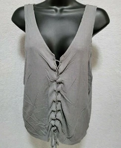 American Eagle Outfitters Womens Shirt Top Blouse Size XL X Large Gray - Bild 1 von 12