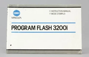 Minolta Flash 3200i   Mode d'emploi d'origine (Réf#R-015) - Photo 1 sur 1