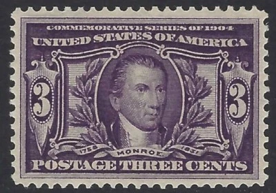US Scott # 325 - Mint OG VLH - PSE Graded XF 90                           (P-16) - Image 1 of 3