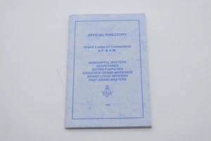 Vintage Masonic Grand Lodge of Connecticut Directory Booklet 1996 - Picture 1 of 2
