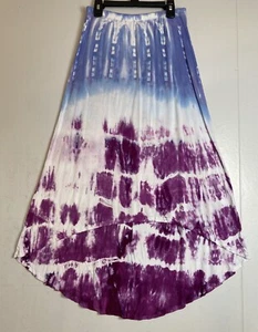 Dharma Trading Company Maxi Skirt Womens Size M Tie Dye High Low Boho Festival - Picture 1 of 13