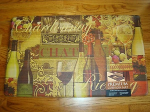 Anti Ermüdung Memory PVC Schaum Küchenmatte Teppich 18x30 Obst Wein Wein Weinberg VINTAGE - Bild 1 von 1