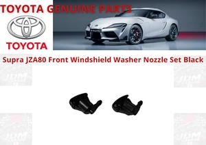 Toyota Genuine Supra JZA80 MK4 Front Windshield Washer Nozzle Set Black OEM - Picture 1 of 3