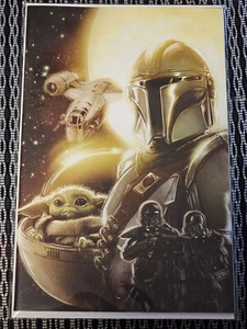 STAR WARS MANDALORIAN #7 KAARE ANDREWS Vergine variante sconosciuta MARVEL raro quasi nuovo + - Foto 1 di 1