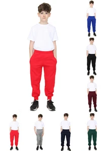 Niños Niños Pantalones Lisa de Lanza para Correr Corredores PE Escuela Deportes Ropa Informal - Imagen 1 de 8