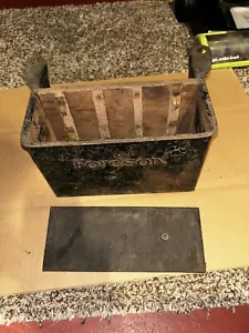Vintage FORDSON Ignition Coil Box And Wood Cap Model F T Ford Tractor Bracket - Bild 1 von 12