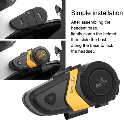 Helmet Intercom 5.0 Motorcycle Helmet Headset For Safe Riding - Image 1 of 4