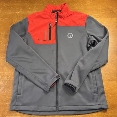 Chaqueta Sunice Para Hombre Grande Rojo Forrado Golf Cremallera Completa Abrigo Foto 1 de 4