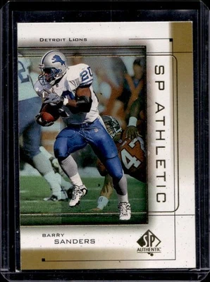 1999 SP Authentic Barry Sanders Athletic #A6 Lions - Image 1 of 2