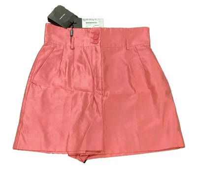 Pantalones Cortos Dolce & Gabbana Rosa Seda 42 Nuevos con Etiquetas Foto 1 de 3