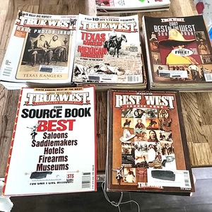 Lot Vintage TRUE WEST Magazines 2005 2006 2007 2008 2009 Incomplete Years Cowboy - Picture 1 of 13