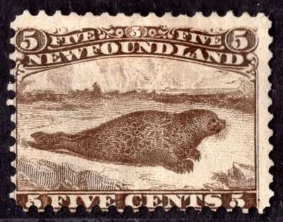CANADA NEWFOUNDLAND 1865 SCOTT #25 MINT NO GUM C.V. $750 - Image 1 of 2