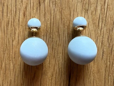 Incredible Dior Tribales耳环,罕见periwinkle蓝色! 全新无标签 — 第 1/4 张图片