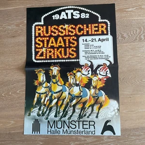 Russischer Staatscircus 1982     Circus Zirkus Circo Cirque Cirkus Plakat Poster - Bild 1 von 1