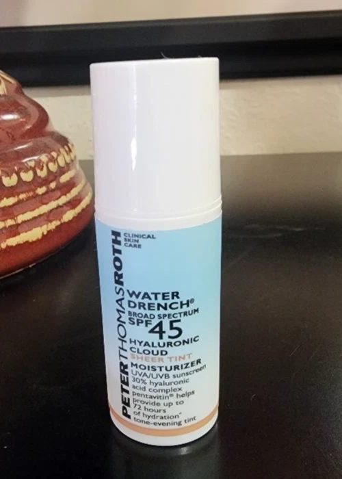 PETER THOMAS ROTH Water Drench SPF45 Hyaluronic Cloud Sheer Tint .17oz MINI+GIFT - Image 1 of 1